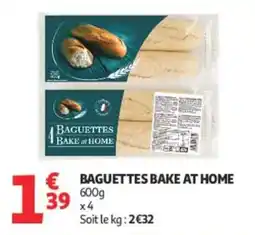 Auchan BAGUETTES BAKE AT HOME offre