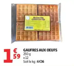 Auchan GAUFRES AUX OEUFS offre
