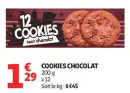 Auchan COOKIES CHOCOLAT offre