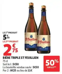 Auchan St Feuillien Bière Triple offre