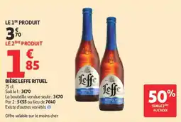 Auchan Leffe Bière Rituel offre