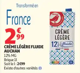 Auchan Auchan Crème légère fluide offre