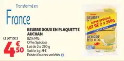 Auchan Auchan Beurre doux offre