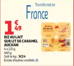 Auchan Auchan Riz au lait sur lit de caramel offre