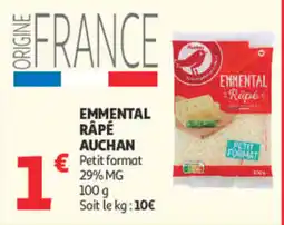 Auchan Auchan Emmental Râpé offre