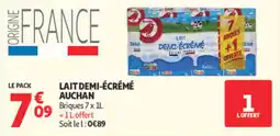 Auchan AUCHAN LAIT DEMI-ÉCRÉMÉ offre