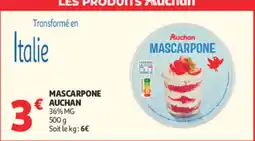 Auchan Auchan Mascarpone offre