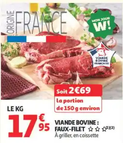 Auchan Viande bovine : faux-fillet offre