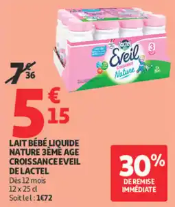 Auchan Lactel Eveil offre