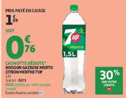 Auchan 7UP BOISSON GAZEUSE MOJITO offre