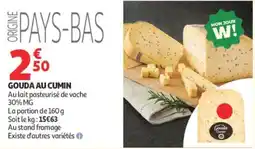 Auchan Gouda Cumin offre