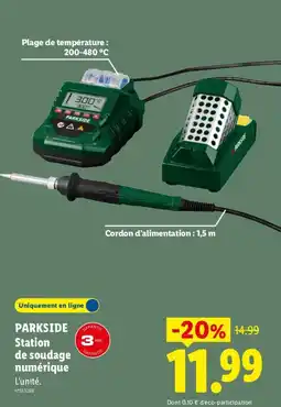 Lidl PARKSIDE Station de soudage numérique offre
