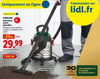 PARKSIDE Aspirateur eau et poussière