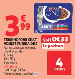 Auchan PURINA ONE Terrine pour chat adulte offre