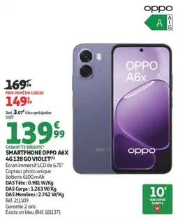 Auchan OPPO A6x offre