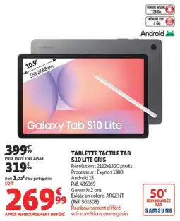 Auchan SAMSUNG Galaxy Tab S10 Lite offre
