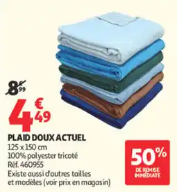 Auchan PLAID DOUX ACTUEL offre