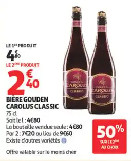 Auchan Gouden biere carolus classic offre