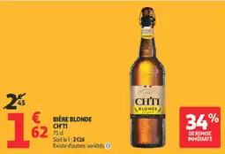 Auchan Ch'ti bière blonde offre