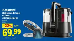 Lidl CLEANMMAX Nettoyeur de tapis et tissus d'ameublement offre