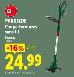 Lidl PARKSIDE Coupe-bordures sans fil offre