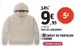 E.Leclerc COMPLICES SWEAT OU PANTALON FEMME offre
