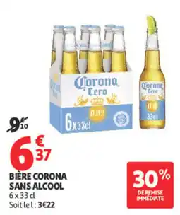 Auchan Corona Bière sans alcool offre