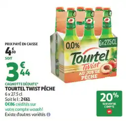 Auchan Tourtel Twist Pêche offre