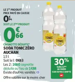 Auchan Auchan Soda Tonic Zéro offre