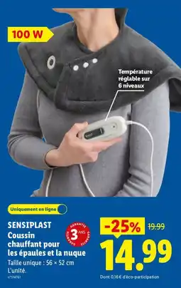 Lidl SENSIPLAST Coussin chauffant pour les épaules et la nuque offre