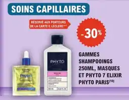 E.Leclerc Parapharmacie PHYTO Shampoings, Masques et Phyto 7 Elixir offre