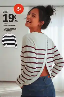 E.Leclerc Tissaia pull femme offre