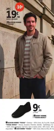 E.Leclerc Tissaia Blouson homme offre