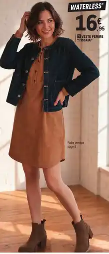 E.Leclerc WATERLESS VESTE FEMME "TISSAIA" offre