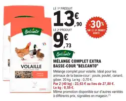 E.Leclerc Brico Belcanto Mélange complet extra basse-cour offre