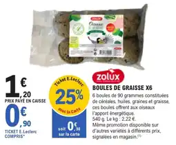 E.Leclerc Brico ZOLUX Boules de graisse offre