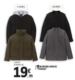 E.Leclerc Tissaia Blouson adulte offre