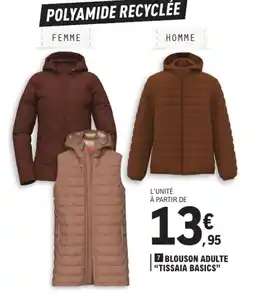 E.Leclerc TISSAIA BASICS Blouson adulte offre
