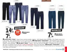 E.Leclerc Tissaia Jean adulte offre
