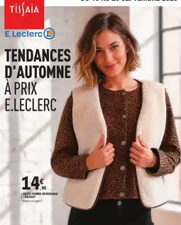 E.Leclerc Tissaia Veste femme réversible offre