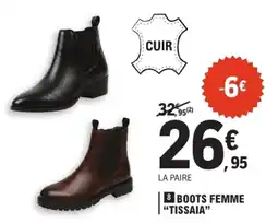 E.Leclerc TISSAIA BOOTS FEMME offre