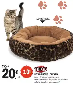 E.Leclerc Brico TRIXIE LIT LÉO ROND LÉOPARD offre