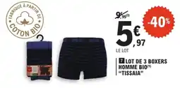 E.Leclerc TISSAIA Boxers homme bio offre