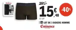 E.Leclerc Eminence BOXERS HOMME offre