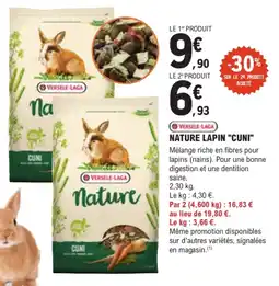 E.Leclerc Brico VERSELE-LAGA NATURE LAPIN "CUNI" offre