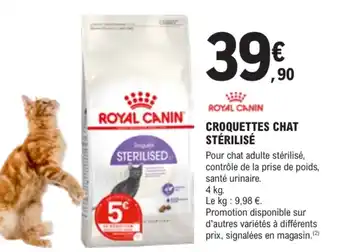 ROYAL CANIN CROQUETTES CHAT STÉRILISÉ