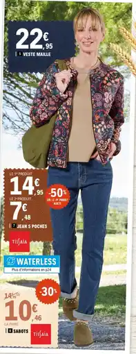 E.Leclerc TISIAIA VESTE MAILLE offre