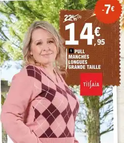 E.Leclerc Tissaia Pull manches longues grande taille offre