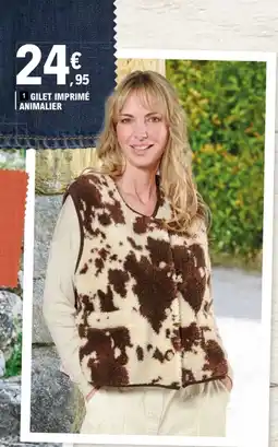 E.Leclerc Gilet imprimé animalier offre