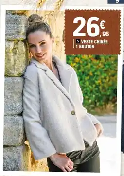 E.Leclerc Veste chinée 1 bouton offre